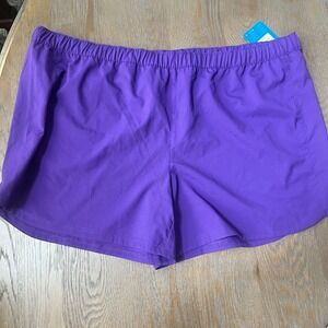 Columbia Womens PFG Tamiami Pull-On Shorts Purple Plus Size 3X  NEW
